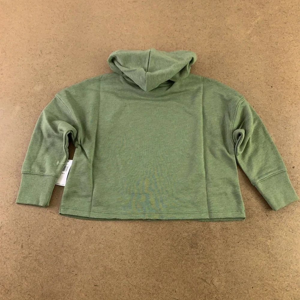 Sharing Is Caring Old Navy Girls Hoodie Green White Sweatshirt XS 5 New